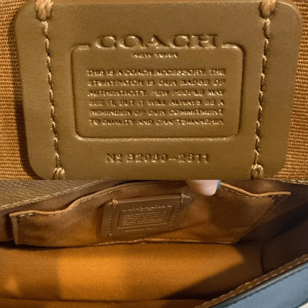 Coach Convertible Belt Bag Yellow Color block Leather Handbag